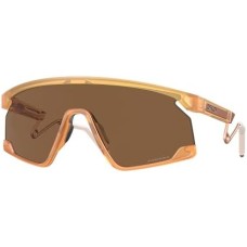 Oakley Солнцезащитные очки BXTR Metal в прозрачном матовом цвете Light Curry с линзами Prizm Bronze, легким и комфортным дизайном Нет цвета (NOCOLOR)