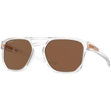 Oakley Солнцезащитные очки Latch Beta, матовая прозрачная оправа, линзы Prizm Bronze, 54 мм, коллекция Introspect Нет цвета (NOCOLOR)