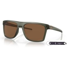 Oakley Мужские прямоугольные солнцезащитные очки 57MM с шнурком и дизайнерским комплектом iWear Оранжевый (Matte Olive Ink / Prizm Bronze)