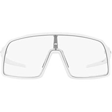 Oakley Мужские прямоугольные солнцезащитные очки Sutro с линзами Plutonite и технологией PRIZM Черный (Matte White/Clear to Black Photochromic)