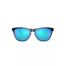 Oakley Солнцезащитные очки Wayfarer с зеркальными линзами 55 мм и ацетатной оправой, сделанные в Италии Черный (BLACK)