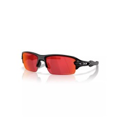 Oakley Универсальные поляризованные солнцезащитные очки Flak 2.0 S, с прямоугольной формой и широкой посадкой Черный (Polished Black)