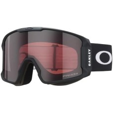 Oakley Лыжные очки Line Miner LARGE/MEDIUM для мужчин и женщин, с технологией антифог, комплект с iWear Черный (Matte Black/Prizm Garnet)