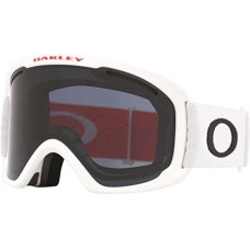 Oakley Зимние спортивные очки O Frame 2.0 Pro L с UV-защитой и антифоговым покрытием, пластиковые Белый (Matte White Strap/Dark Grey Lens)