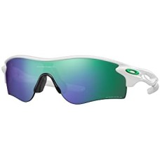 Oakley Мужские солнцезащитные очки Oakley Radarlock Path (A) с UV-защитой, легкой конструкцией и широким обзором Белый (Polished White/Prizm Jade)