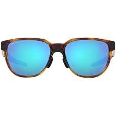 Oakley Прямоугольные солнцезащитные очки с низким мостом и оптимизированным дизайном, технология Prizm Коричневый (Brown Tortoise/Prizm Sapphire Polarized)