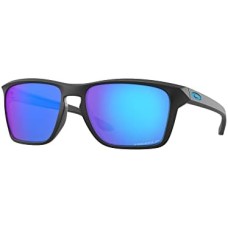 Oakley Мужские прямоугольные солнцезащитные очки с легкой оправой и линзами Prizm, азиатская посадка Черный (Matte Black/Prizm Sapphire Iridium Polarized)