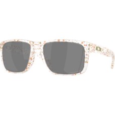 Oakley Солнцезащитные очки Holbrook Prizm Поляризованные, Легкая и прочная оправа, 100% защита от УФ Черный (Clear Terrazzo/Prizm Black Polarized)