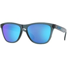 Oakley Мужские солнечные очки Oakley Frogskins OO9013 + комплект Leash + набор дизайнерских аксессуаров iWear Черный (Crystal Black/Prizm Sapphire Polarized)
