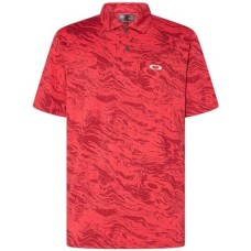Oakley Эластичное и воздухопроницаемое джаккардовое поло Oakley Duality с защитой UPF 50+ Красный (Duality Swirl Red)