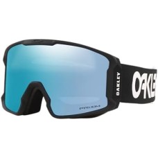 Oakley Лыжные очки Line Miner с цилиндрической линзой для отличного периферийного обзора Черный (Factory Pilot Black/Prizm Snow Sapphire Irid)