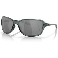 Oakley Женские прямоугольные солнцезащитные очки Oakley Cohort OO9301 + шнурок + дизайнерский комплект iWear Черный (Crystal Black / Prizm Black Polarized)