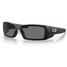 Oakley Солнцезащитные очки Gascan OO9014 с торическими линзами, комплект с ремешком и набором для ухода Черный (Matte Black/Grey/Usa Icon)