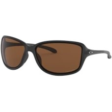 Oakley Женские солнцезащитные очки Oo9301 Cohort, прямоугольной формы, с защитой от UVA, UVB, UVC Черный (Matte Black/Prizm Tungsten Polarized)