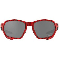 Oakley Мужские солнцезащитные очки Plazma Low Bridge Fit OO9019A, прямоугольные, красный тигр/Prizm черные, 59 мм Нет цвета (NOCOLOR)