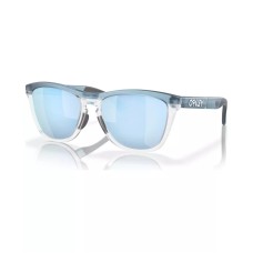 Oakley Мужские солнцезащитные очки Frogskins с поляризованными линзами и круглой оправой Прозрачный (Transparent Stonewash)