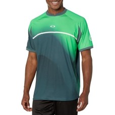 Oakley Мужской лонгслив Oakley Sand Camo Raglan с 4-сторонней растяжкой и сетчатыми вставками для комфорта и стиля Зеленый (Virulent Green)