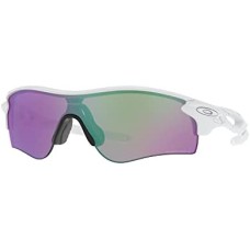 Oakley Мужские солнцезащитные очки Oakley Radarlock Path (A) с UV-защитой, легкой конструкцией и широким обзором Белый (Polished White/Prizm Golf)