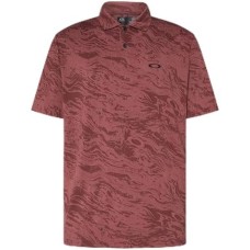 Oakley Эластичное и воздухопроницаемое джаккардовое поло Oakley Duality с защитой UPF 50+ Многоцветный (Duality Swirl Grenache)