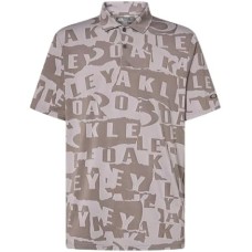 Oakley Поло Oakley Ransom из жаккардовой ткани с влагоотводящим эффектом и функциональными элементами Серый (Collage Storm)