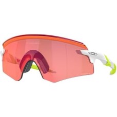 Oakley Спортивные солнцезащитные очки с низким мостом OO9472F Encoder, матовые белые/Prizm Field, 39 мм Нет цвета (NOCOLOR)