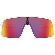 Oakley Мужские прямоугольные солнцезащитные очки Sutro с линзами Plutonite и технологией PRIZM Белый (Matte White/Prizm Road)