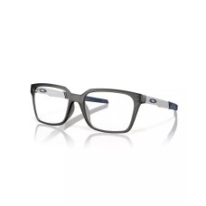 Oakley Мужские очки OX8180F, прямоугольные, материал O Matter, размер 53/18/136, для низкой переносицы Серый (Satin Grey Smoke)
