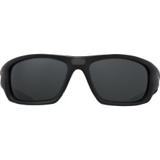 Oakley Солнцезащитные очки Valve с поляризованными линзами, легкой и прочной рамой из материала O Matter, защитными вставками Unobtanium Черный (Matte Grey Smoke/Black Irid Polar)