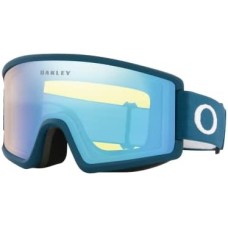 Oakley Цилиндрические лыжные очки Target Line M для среднего размера, трехслойная пена, интеграция с шлемом Желтый (Poseidon Strap/Hi Yellow Lens)