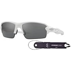 Oakley Мужские очки Oakley Flak 2.0 для низкой переносицы с азиатской посадкой + дополнительные аксессуары Белый (Polished White / Slate Iridium)