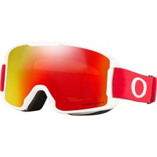 Oakley Лыжные очки Line Miner S для детей с цилиндрическим дизайном и защитой от удара, для девушек и мальчиков Красный (Redline)