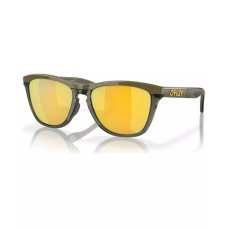 Oakley Мужские солнцезащитные очки Frogskins с поляризованными зеркальными линзами округлой формы Коричневый (Dark Brush)