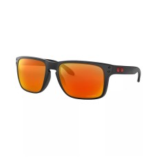 Oakley Мужские солнцезащитные очки Holbrook XL квадратной формы, большого размера, с линзами Prizm, из поликарбоната Черный (MATTE BLACK)