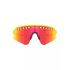 Oakley Солнцезащитные очки Shield с градиентными линзами, ширина 39 мм, пластиковая оправа, чехол и салфетка в комплекте Желтый (YELLOW)