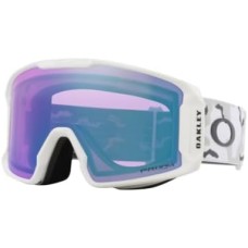 Oakley Лыжные очки Line Miner размера L с технологией Prizm, гибкая рама, 50мм ремень Белый (White Camo)