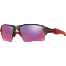 Oakley Спортивные солнцезащитные очки Flak 2.0 XL с призмой и антивидовым покрытием, легкая оправа, идеальны для средних и крупных лиц Серый (Matte Grey-Smoke/Prizm Road)