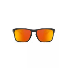 Oakley Солнцезащитные очки Sylas 60MM с прямоугольной оправой, 100% защита от UVA/UVB, линзы Prizm, чехол и салфетка в комплекте Красный (RUBY)