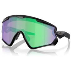 Oakley Мужские солнцезащитные очки Oakley Wind Jacket 2.0 OO9418 + ремешок-аксессуар в комплекте + набор iWear для ухода Черный (Matte Black / Prizm Road Jade)