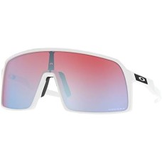 Oakley Мужские прямоугольные солнцезащитные очки Sutro с линзами Plutonite и технологией PRIZM Белый (Polished White/Prizm Snow Sapphire Iridium)
