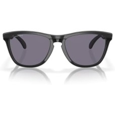 Oakley Солнцезащитные очки Oakley OO9284 Frogskins Range с круглыми линзами из биоматериала, защита от UV Черный (Matte Black/Prizm Grey)