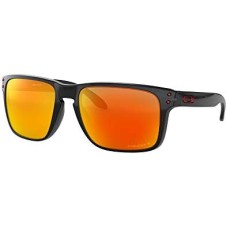 Oakley Солнцезащитные очки Holbrook XL для крупных лиц, легкая рамка из материала O Matter, 100% UV защита линз Plutonite Черный (Black Ink/Prizm Ruby Polarized (941708))
