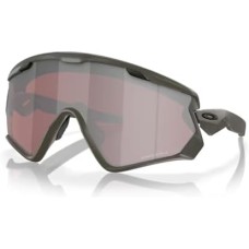 Oakley Мужские солнцезащитные очки Oakley Wind Jacket 2.0 OO9418 + ремешок-аксессуар в комплекте + набор iWear для ухода Черный (Matte Olive / Prizm Snow Black Iridium)