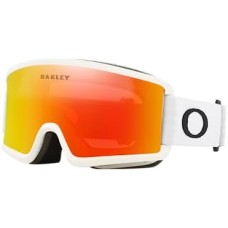 Oakley Цилиндрические лыжные маски Target Line S с низким профилем и улучшенной видимостью Белый (Matte White Strap/Fire Iridium Lens)