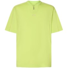 Oakley Поло Oakley Men's Reduct с коротким рукавом, легкое из полиэстера CiCLO, стильный воротник и скрытая молния Зеленый (Light Green)