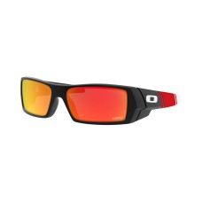 Oakley Лучшие мужские солнцезащитные очки с линзами Prizm, прямоугольная оправа Gascan, модель OO9014 Красный (PRIZM RUBY/Chiefs)