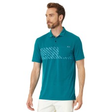 Oakley Повседневная рубашка-поло с карманом Sand Stripe от Oakley из переработанного полиэстера и лиоцелла Синий (Aurora Blue)
