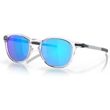 Oakley Эксклюзивные круглые солнцезащитные очки Oakley Pitchman R OO9439 для мужчин + аксессуар в комплекте + набор дизайнерских принадлежностей iWear Прозрачный (Polished Clear / Prizm Sapphire)