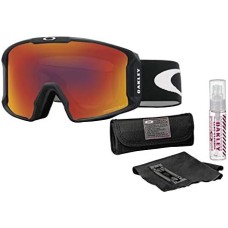 Oakley Лыжные очки Line Miner с линзами Prizm Torch Iridium и набором для чистки, Матовый черный Нет цвета (NOCOLOR)