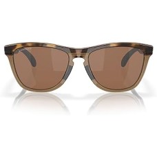 Oakley Солнцезащитные очки Frogskins Range Oo9284a с низким мостом, материал BiO-Matter, линзы с 100% защитой от УФ-лучей Коричневый (Brown Tortoise/Brown Smoke/Prizm Tungsten)