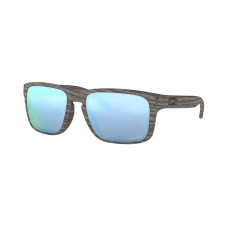 Oakley Мужские поляризованные солнцезащитные очки Holbrook XL квадратной формы Коричневый (WOODGRAIN/PRIZM DEEP H2O POLARIZED)